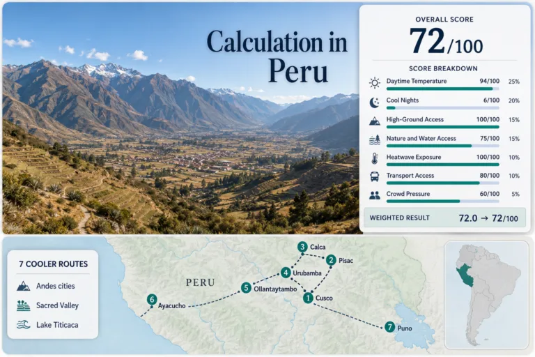 Peru for Mild Highland Travel: Andes Cities, Sacred Valley and Cool Nights