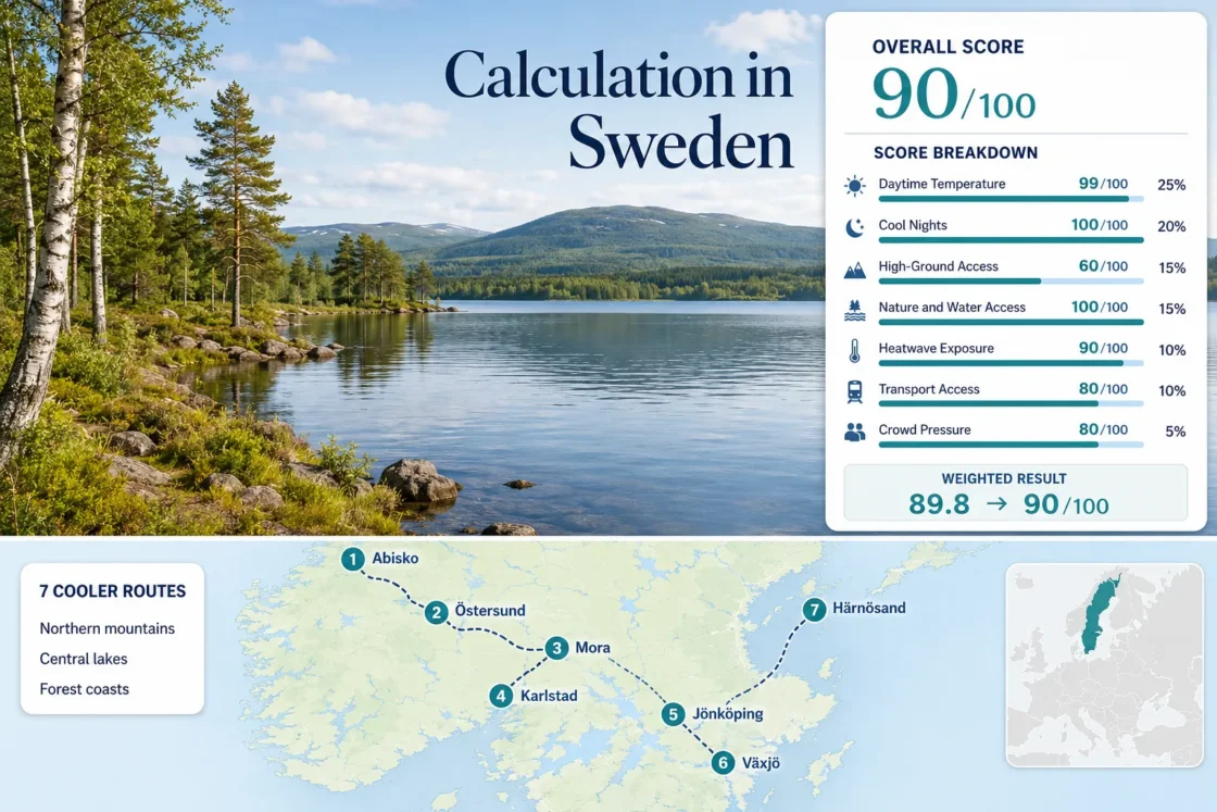 Sweden in summer offers serene lakes, lush forests, and scenic Nordic routes for a perfect coolcation experience.