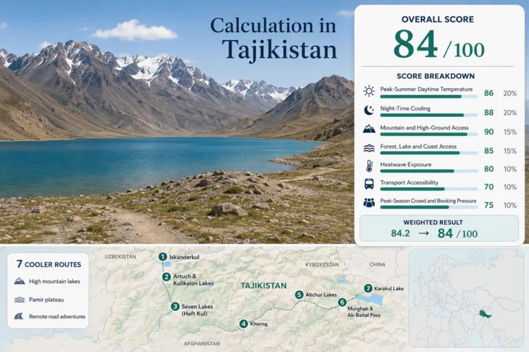 Tajikistan Coolcation Routes: Pamir Lakes, High Passes and Dry Mountain Air